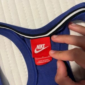Blue Nike tank top